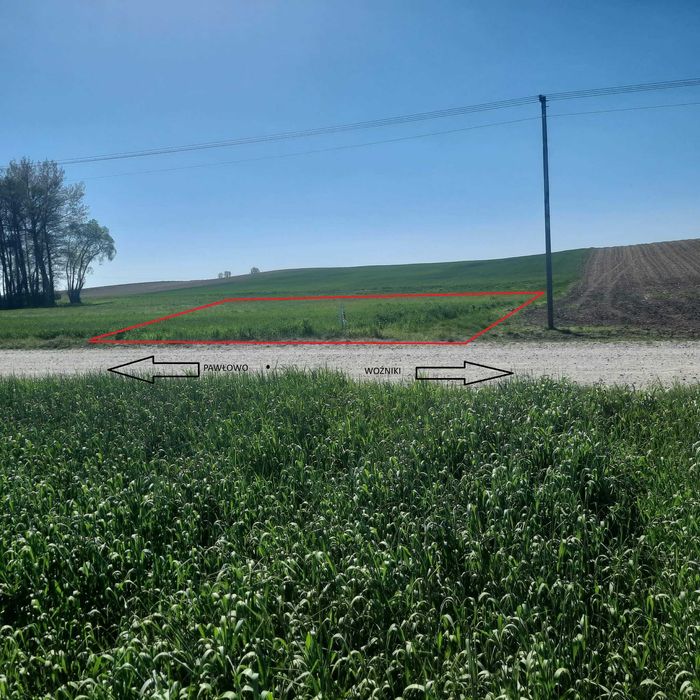 Działka Woźniki 1200 m² WARUNKI ZABUDOWY