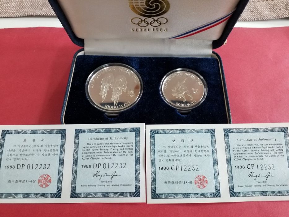 Moedas antigas em prata jogos olímpicos.