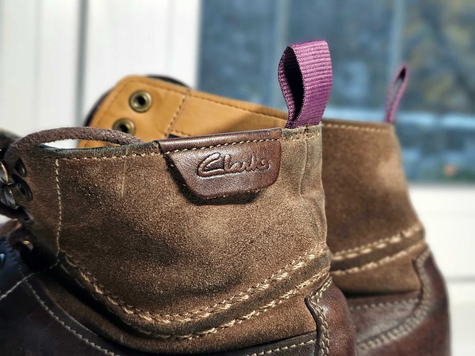 Продам зимне-осенние ботинки кожа Clarks утеплитель