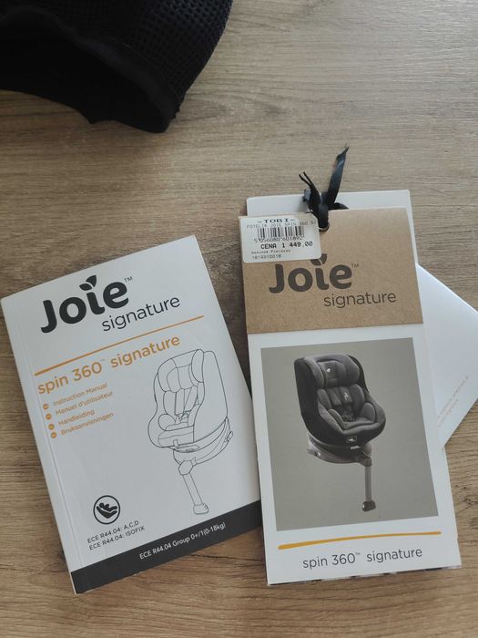 Fotelik samochodowy JOIE SPIN 360 Sihnature