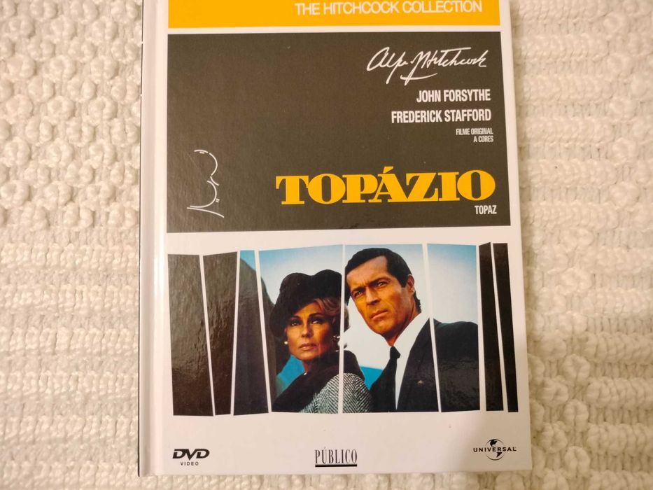Conjunto 5 DVD`s ( com livros ) de filmes de Hitchcock,  como novos