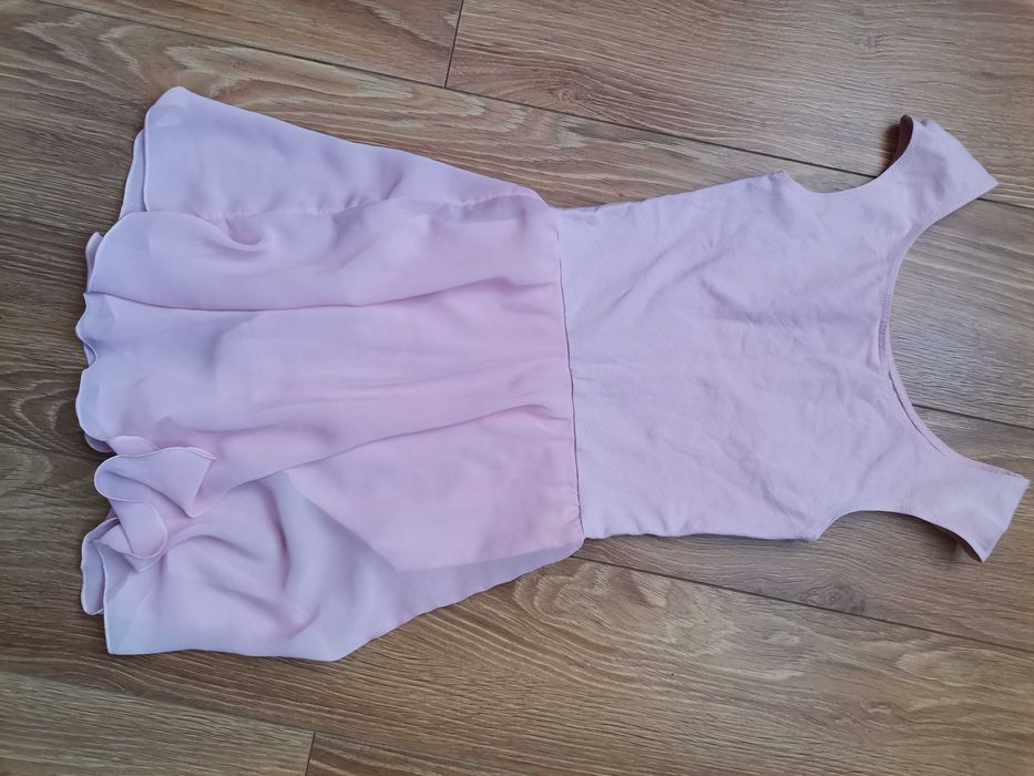 Różowe body baletowe z tiulową spódniczką Arabesque gimnastyka
