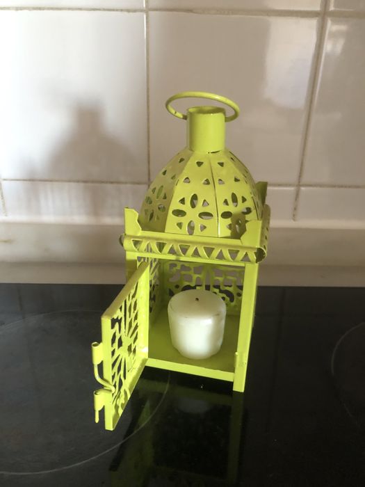 Lanterna decorativa para vela