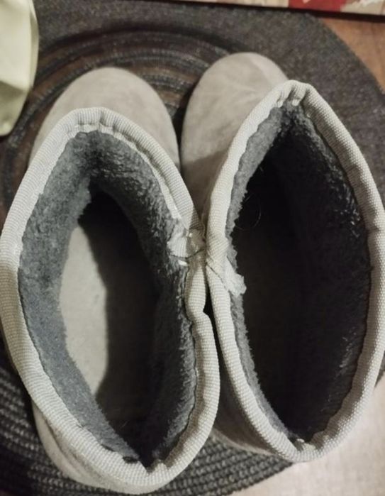 Зимние, серые  угги 36р