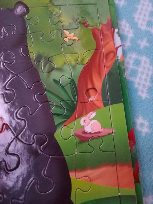 2 książki z puzzlami