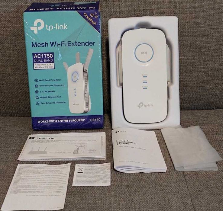 TPLink RE450 AC1750 Dual Band Access Point Wi-Fi Extender Gwarancja