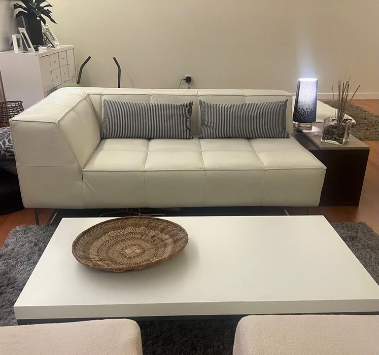 Chaise longue em pele da BoConcept !! (1,60x97 prof) Custou o dobro