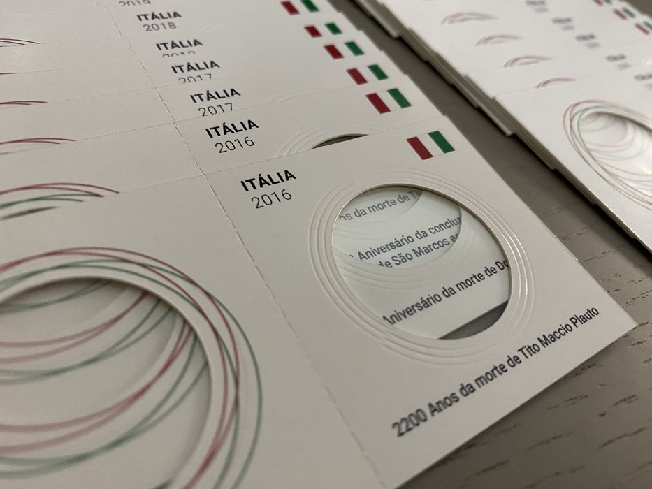 Alveolos autocolantes personalizados - coleção numismatica 2€