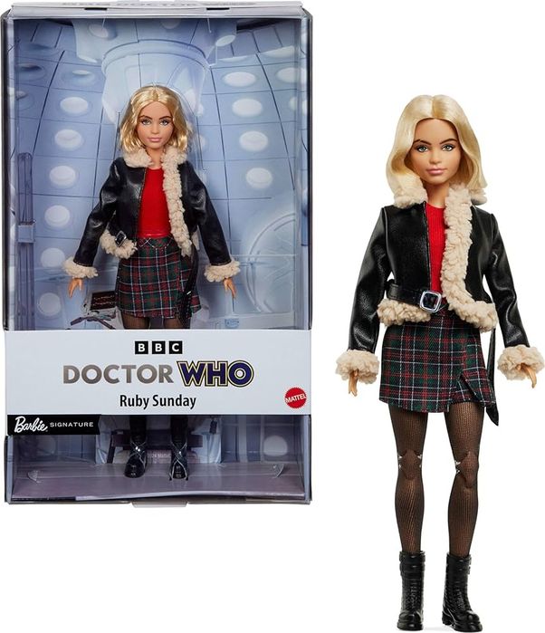 Dr Who Ruby Sunday Barbie  Lalka signature looks made to move basic