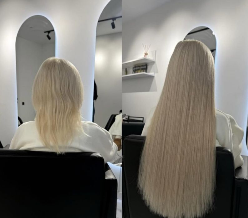 Przedłużenie włosów modeli