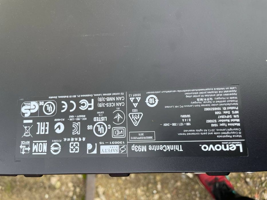 Системник Компʼютер Lenovo M93p Intel Core i5-4570 3.2Ghz 8gb ram