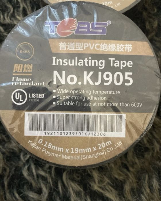 Lote 3 fitas isoladoras  TCBS