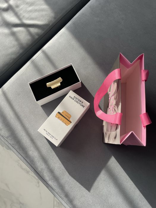 Металева заколка  для волосся GOLD MAXI sisters aroma