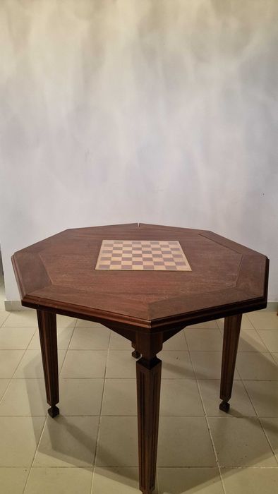 Mesa Xadrez em madeira maciça