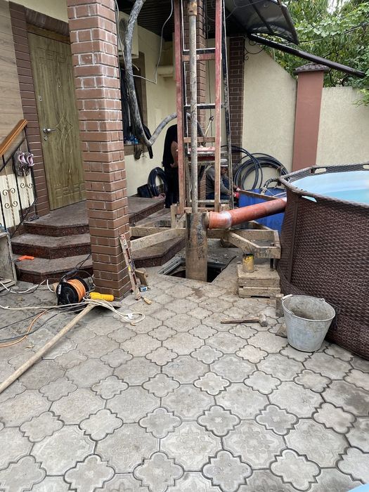 Бурение чистка скважин малогабаритной установкой пробить скважину ...