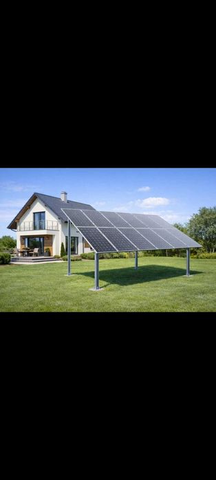 Konstrukcja gruntowa dwupodporowa PV 2V pod panele fotowoltaiczne Magnelis
