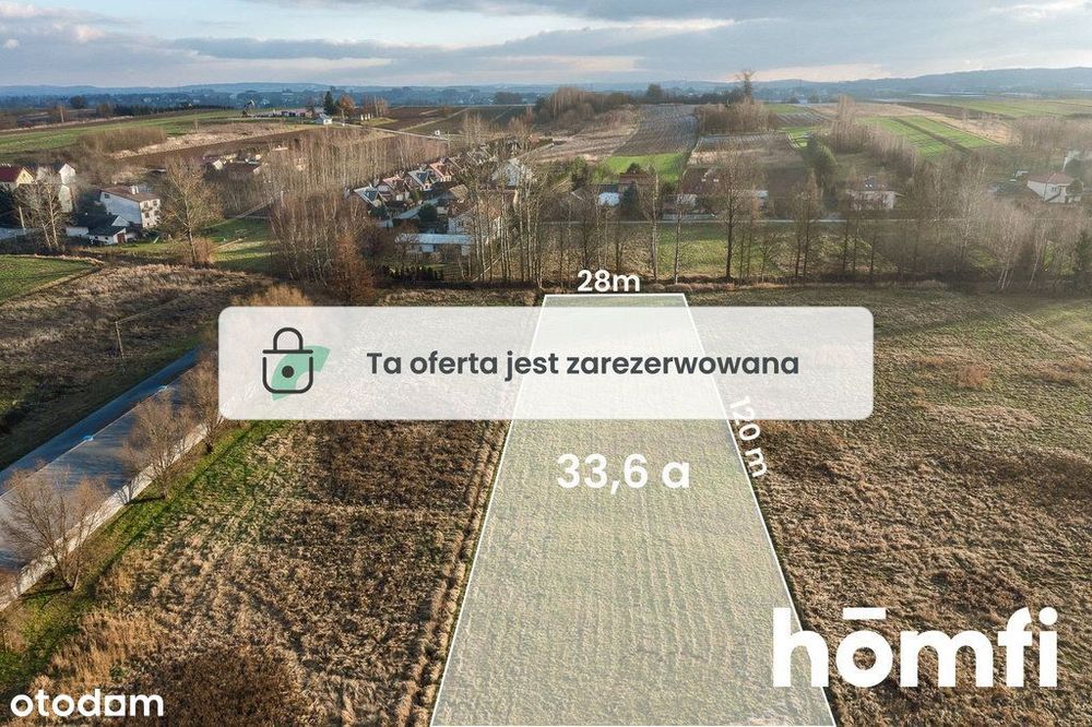 |34 ar działka- idealna pod inwestycje|