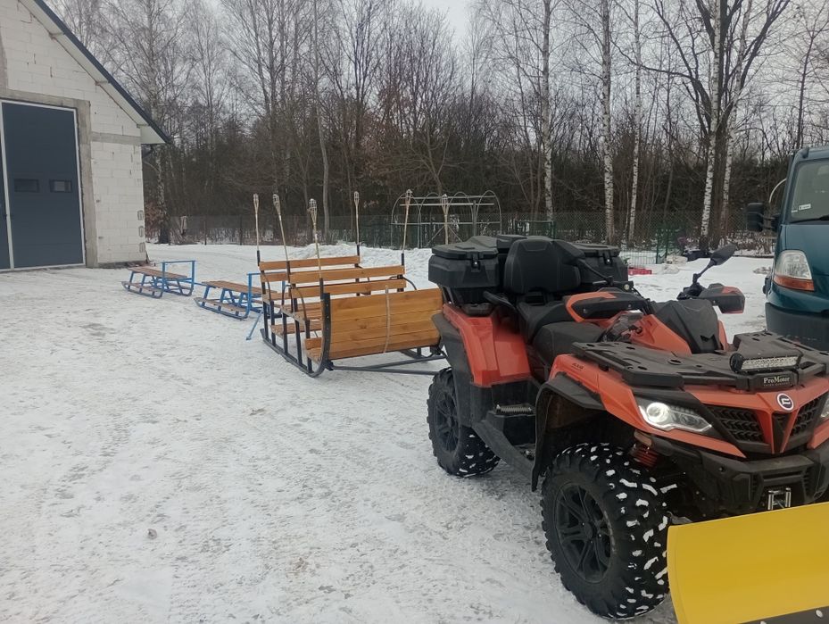 Sanki Sanie na kulig do quada traktora