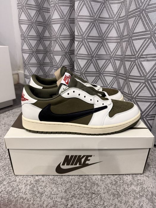 Nike Air Jordan 1 Low Travis Scott Olive – 45.5 – Como Novas