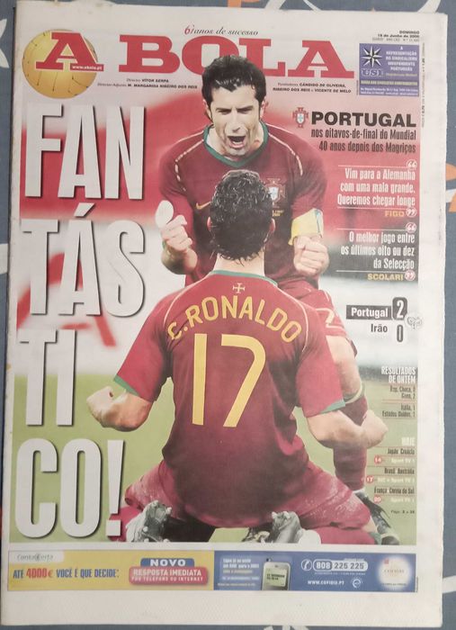 7 jornais A Bola Portugal no mundial 2006