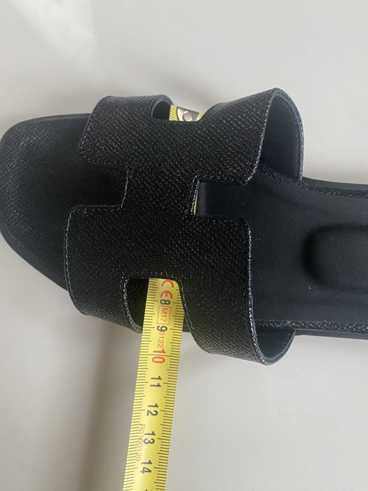 Шлепки HERMES кожа