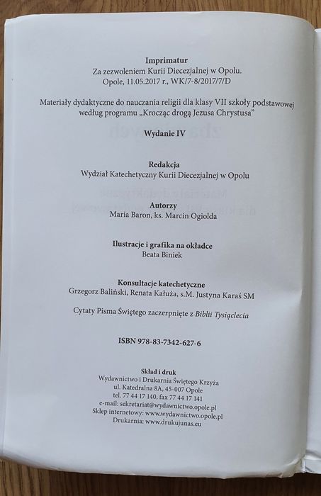 Religia, Droga wspólnoty zbawionych, podręcznik do klasy VII