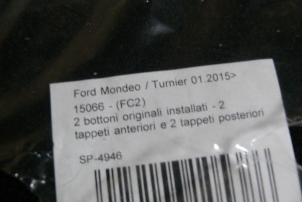 MTM SP-4946 Tapete  Ford Mondeo / Turnier 01.2015>, preto