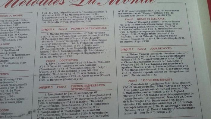 Caixa 8 vinil Les 150 plus belles