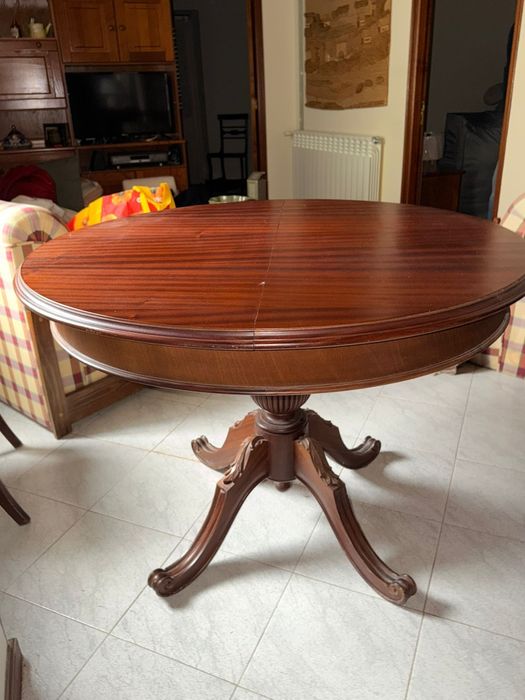 Mesa de jantar extensível, estilo vintage , antiga