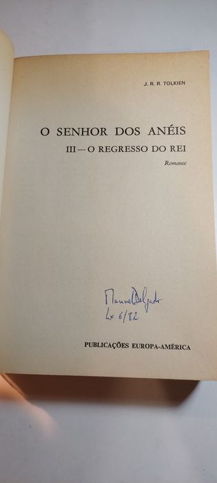 O Senhor dos Anéis III, O Regresso do Rei - Tolkien (1ª edição)