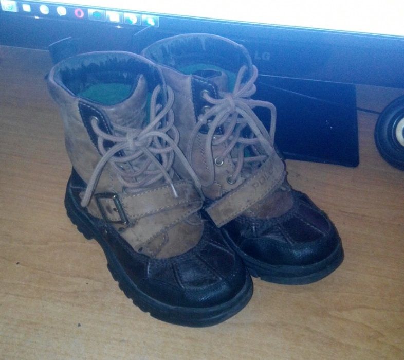 Ботинки осенне-зимние Polo Ralph Lauren Натуральная кожа 19см 29 разм