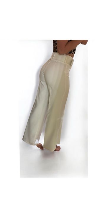 Білі штани палаццо