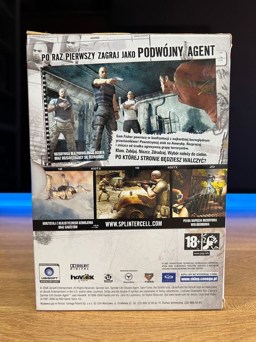 Splinter Cell Double Agent (PC PL 2006) kompletne premierowe wydanie