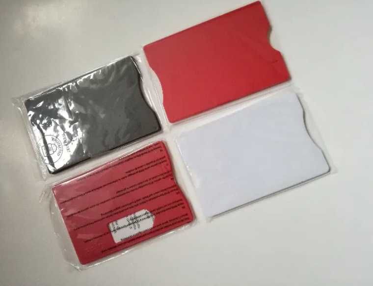 etui ochronne RFID na karte kredytowa - 2 szt