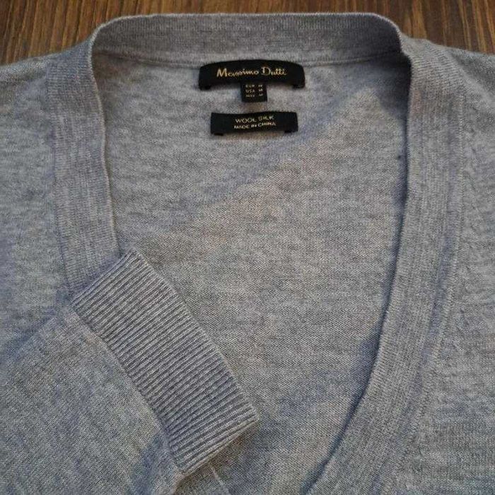 Розкішний джемпер Massimo Dutti, вовна і шовк, розмір М.