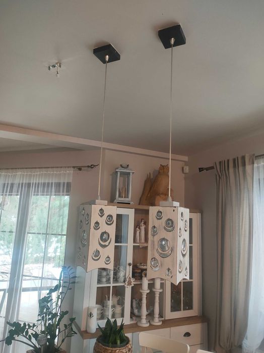 Lampa wisząca z kryształkami