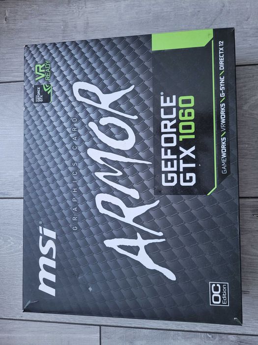 Відеокарта GTX 1060 MSI Armor 3GB / CS2 / PUBG / Fortnite / GTA V