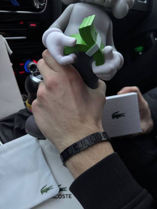 Браслет Lacoste унісекс з гравіюванням, мінімалістичний
