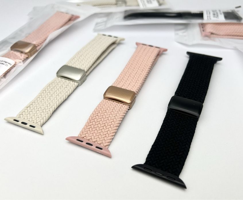 Ремешок браслет текстильний для apple watch 44mm 45 mm 46 mm 49 mm