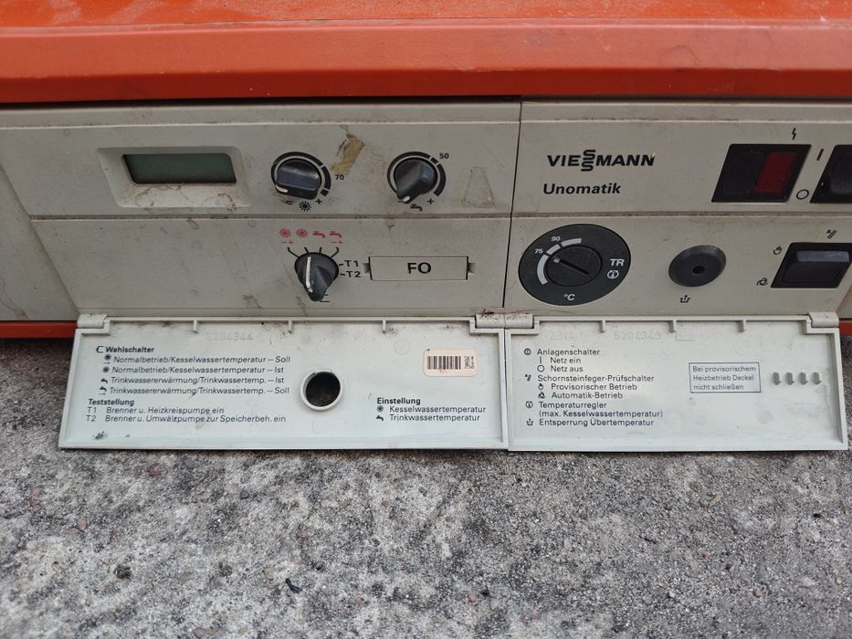 Viessmann unomatik panel sterowania, sterownik