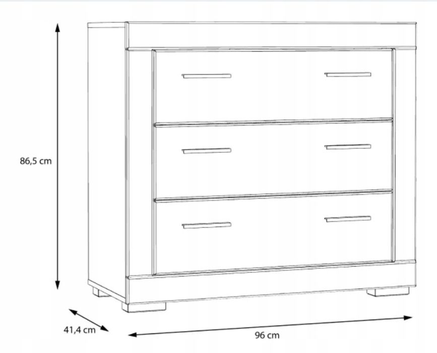 Szafa słupek komoda biurko Snow Forte