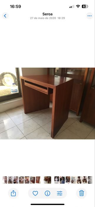 Secretaria com marcas de uso