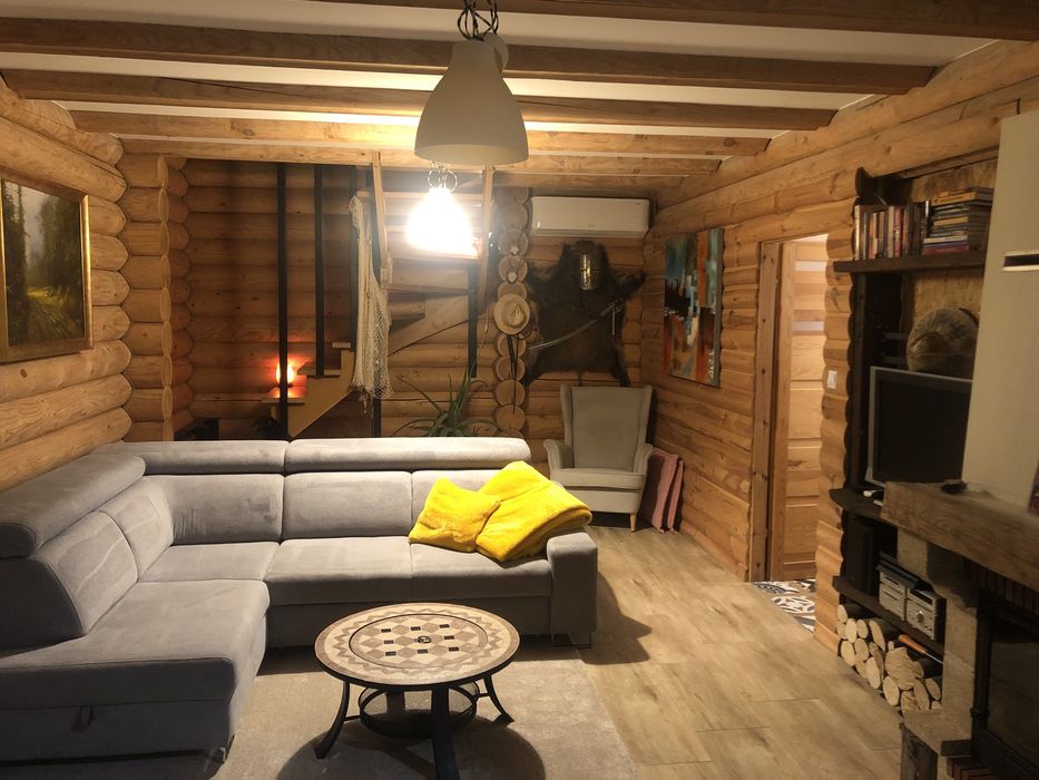 Dom z bali wynajem 6 osób,z widokiem na Beskid, jacuzii i sauna(opcja)