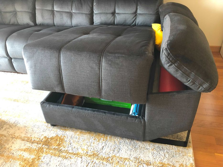 Sofá Chaise Longue com 2 lugares Relax com Motor - Como Novo