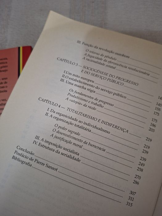 Três livros de sociologia por 20 euros Inst. Piaget