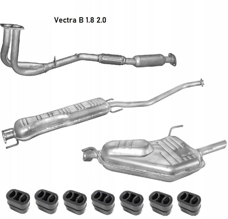Глушитель резонатор Опель|Зафіра|Омега|Кадет|Вектра| А B Астра G H J
