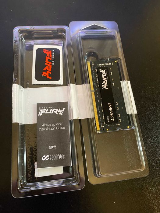 Оперативна пам'ять Kingston Fury SODIMM DDR4-3200 8192 MB PC4-25600 Impact Black (KF432S20IB/8)