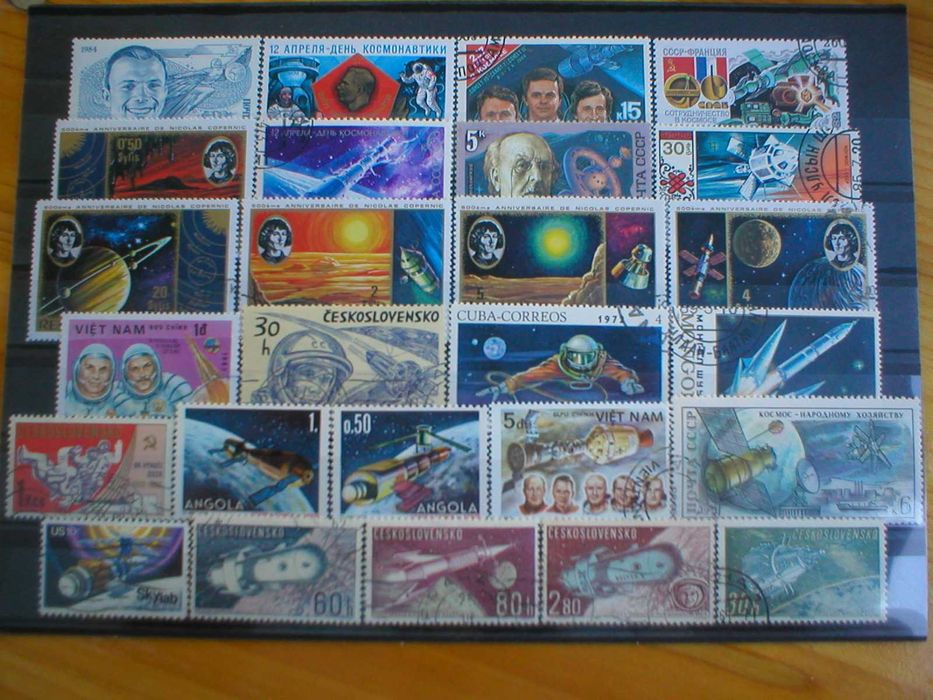 58 selos sobre o Espaço todos diferentes