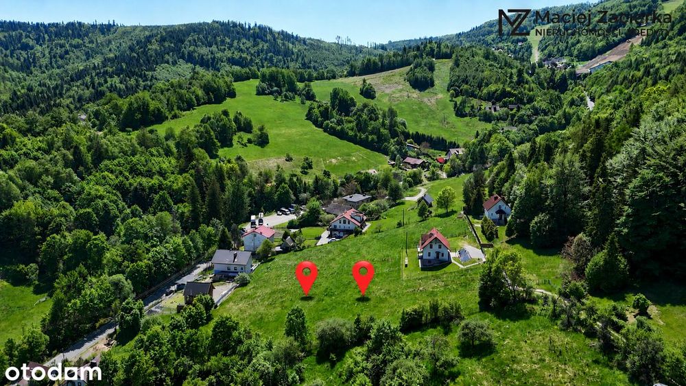 Wisła – ul. Cieślarów | działki 944 i 987 m² | widokowa