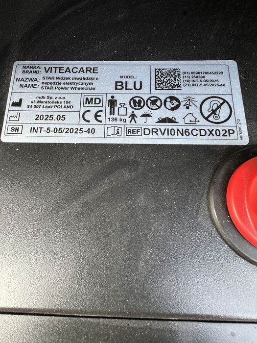 Wozek inwalidzki elektryczny VITEACARE
